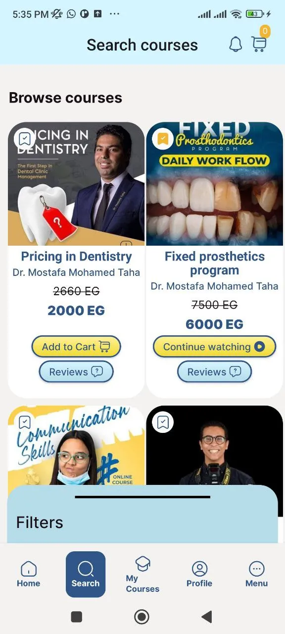 Blue Educational Cross-Platform Mobile App image 2