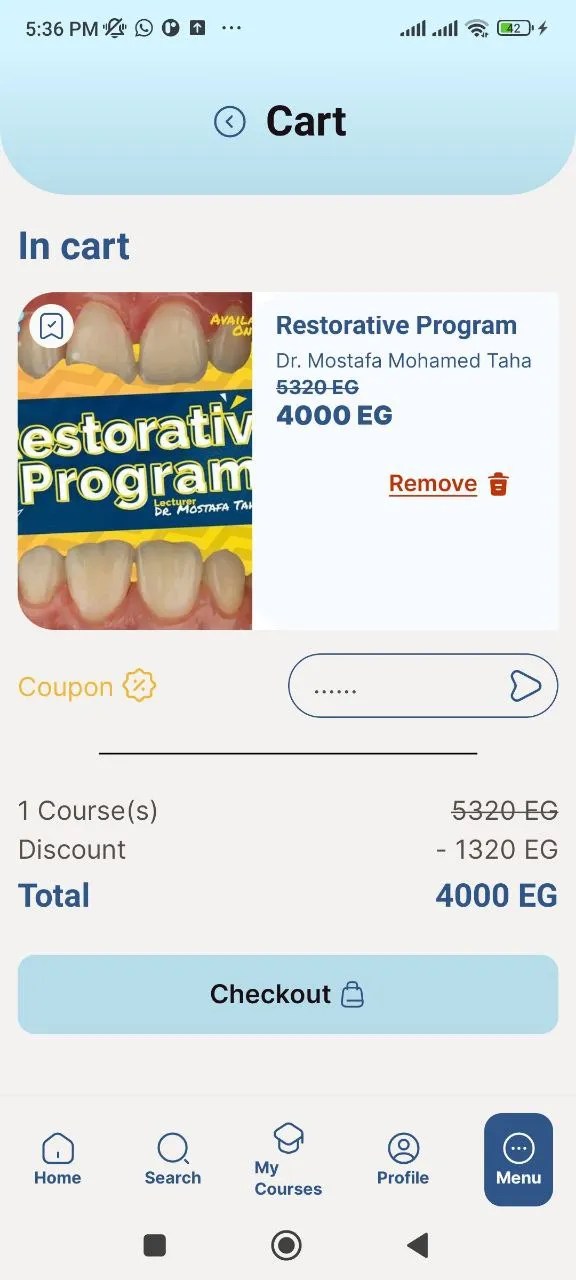 Blue Educational Cross-Platform Mobile App image 4